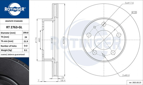 Pcs front brake disc set - pcs,