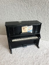 Vintage Dolls House Wooden Piano with Song Sheets Hand Painted 1:12