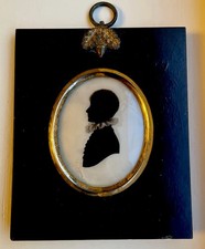Antique Portrait Silhouette Of