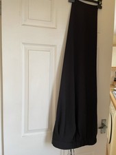 Petite BHS Ladies Black Trousers Size 16   91%polyester,9% Elastane 