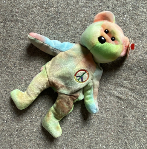 Beanie babies peace tie dye - beanie,