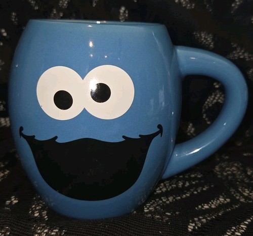 Blue cookie monster coffee - blue, mug