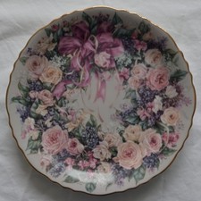 Floral Greeting Decorative Plate by Lena Liu -  Circle of Elegance