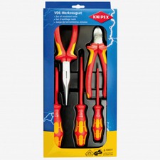 Knipex 00 20 13 / Wera 5 Piece VDE Insulated Plier and Screwdriver Set
