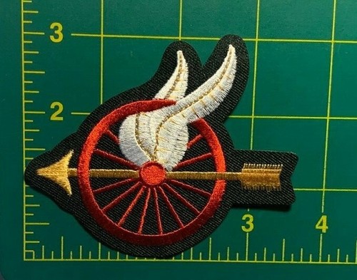 Winged wheel patch arrow - wheel,