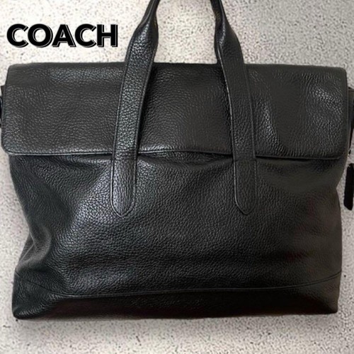 Coach leather business bag - leather,