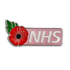 NHS Memorial Poppy BADGE - NHS