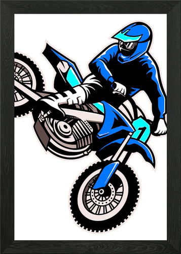 Jump bike framed wall - bike,