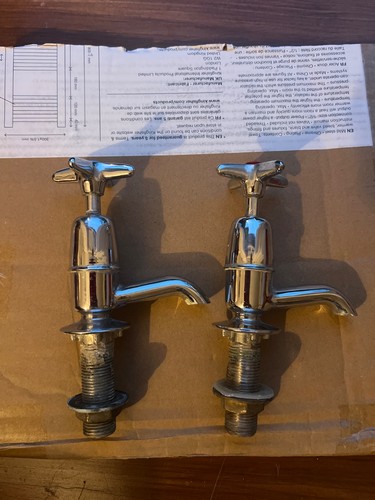 Pair vintage 1960s chromed - pair,