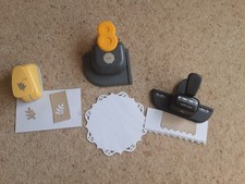 3 Punches For Crafting. 1 1/2ins Leaf,6ins celtic doily,leafy lace border