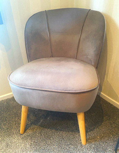 Dunelm grey crushed velvet - dunelm,