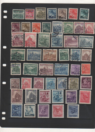 102 old stamps from - 102, bohemia