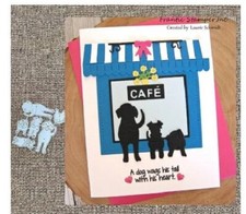 3 x Dog Metal Die Cutters Front & Back of Dogs Cutting Die