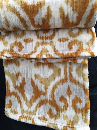 Ochre moroccan throw - moroccan, yellow