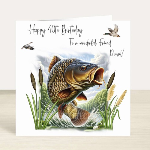 Personalised carp birthday - carp,