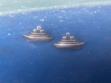 OCEAN SEA JEWELRY 2 CRUISE SHIPS 3D PEWTER CHARMS All New.