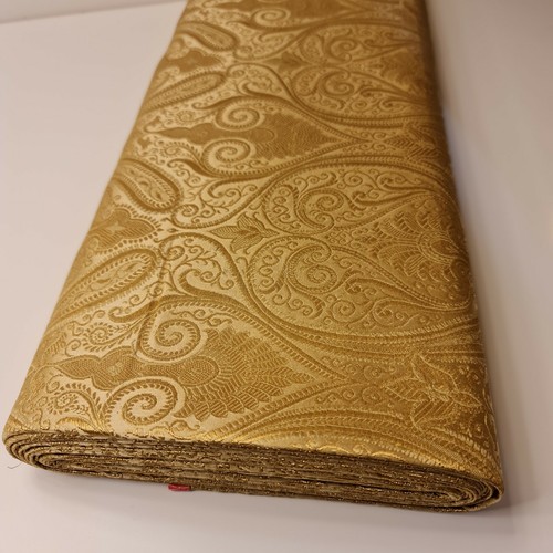 Gold floral jacquard - floral, brocade
