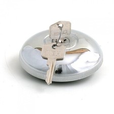 JAGUAR LOCKING FUEL FILLER DOMED CAP MG MGA MGB MIDGET DAIMLER MINI CHROME 80MM