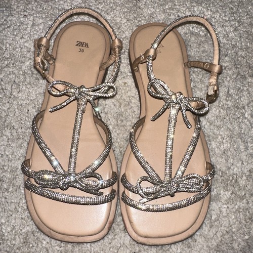 Zara stone studded - studded, flat