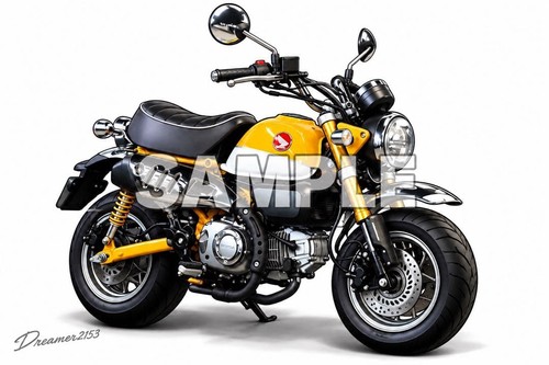 Honda monkey 125 deformed art - monkey,
