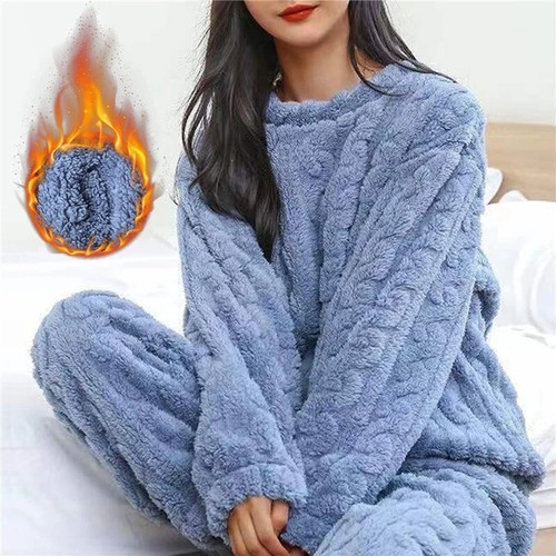 Ladies fleece pyjamas winter - ladies,