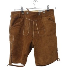 German Wear Lederhosen Shorts Brown Leather Size 50 Used