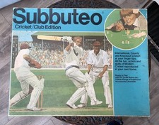 Vintage Subbuteo Table Cricket Club Edition Game Boxed Plus Instructions