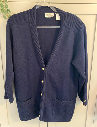 Grazia womens navy wool - grazia,