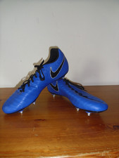 Nike Tiempo Legend VII SG Men's Blue Football Boots Size 10 UK Retro VGC!