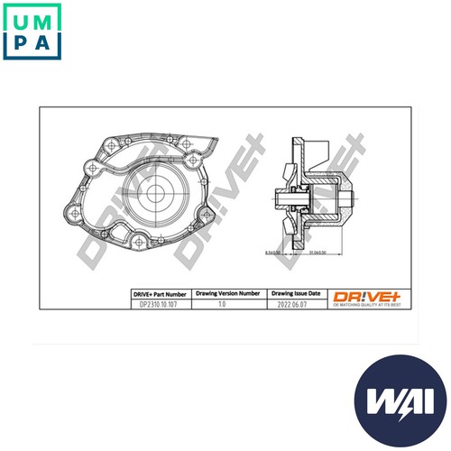 Water pump engine - pump, cooling
