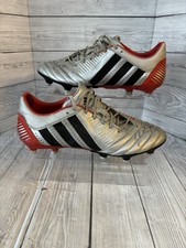 adidas Predator Incurza FG Silver Rugby Boots UK 11.5 Signed By George Pisi