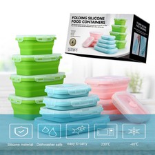4 Foldable Food Silicone Boxs