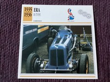 ERA, B-Type,   1935/36,   Competition Class Car,  G.B.,Collectors Card