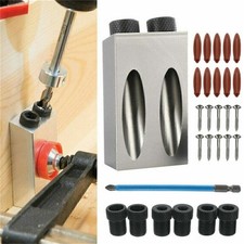 28PC Pocket Hole Jig Kit 15°