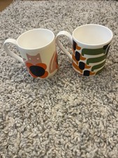 Orla Kiely Mugs X 3 Cat Flower