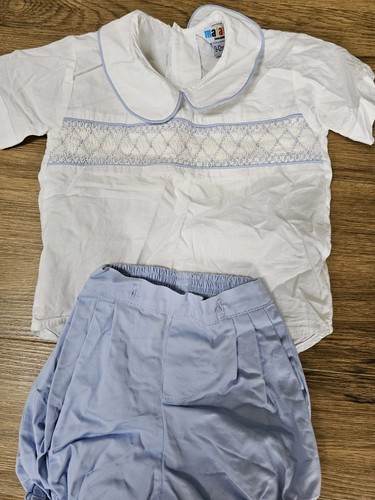 Boys spanish blue smocked - spanish,