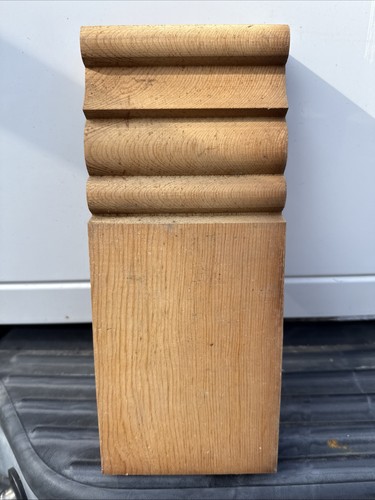 Vintage nos fir plinth block - fir,