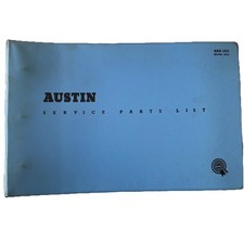Austin Mini Cooper Service Parts List First Edition BMC Service Ltd