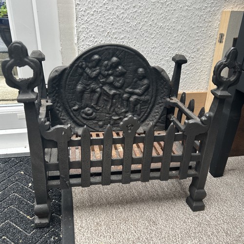Cast iron fire grate - fire,