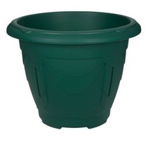 Green Round Venetian Pot