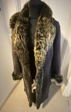Vintage Sheepskin Coat Womens