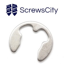 Stainless Steel External E-Clips Retaining Washers C-Clip 2.3mm - 10mm DIN 6799