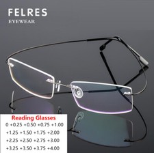 Men Rimless Metal Square
