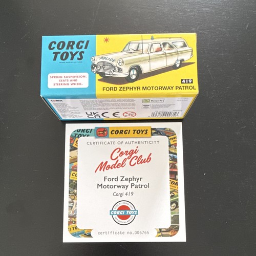 Corgi toys 419 - corgi, zephyr