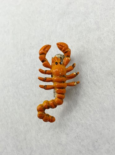Vintage orange lobster - lobster, lucite