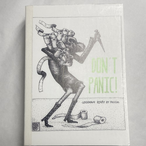 Dont panic postcard - dont,
