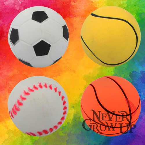 High bounce foam striped - high, balls