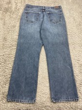 Mustang Jeans Men 34x30 Straight Leg Med Wash Grudge Workwear Denim Vtg Y2K