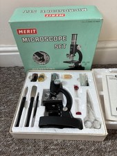 Vintage Merit Microscope Set