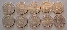 10 x 1988 Ireland Irish 50p